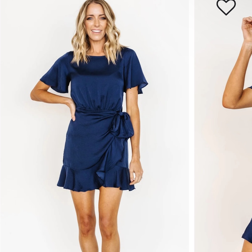 BalticBorn Alisha Mini Dress Navy Size Medium